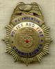 Ca 1941 San Antonio Texas Police & Fire Commissioner Badge of Preston L. Anderson