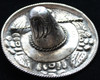 Wonderful, Early 20th C. .900 Silver Sombrero Pin Tray or Paper Weight Engraved 'MEXICO'