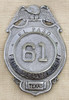 Great Old 1910s - 1920s El Paso Texas Fire Dept, Badge Set #61