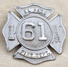 Great Old 1910s - 1920s El Paso Texas Fire Dept, Badge Set #61