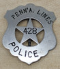 Great ca 1900 Pennsylvania RR (Penn'a. Lines or Pennsylvania Lines) Railroad Police Badge #428