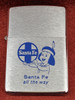 Minty 1975 Santa Fe RR Adv Zippo Lighter with Chico The Mascot