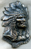 Great ca 1910s - 1920s American Indian Chief Badge from Glacier National Park