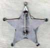 Ext Rare 1910's - 1920's San Antonio Texas City Police Detective 5 Point Star Badge by Simmang