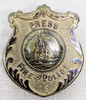 Rare & Wonderful 1900s-1910s Metropolitan D.C. Fire & Police Lines Press Badge #16