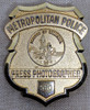 Great 1990s D.C. Metropolitan Police Press Photographer Police Lines Badge #550