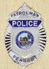 Vintage 1970s - 80s Peabody Massachusetts Police Patrolman Badge