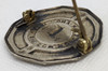 Rare ca 1910s Sterling Silver Worcester Co MA Deputy Sheriff Badge with Hard-Fired Black Enamel