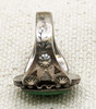 Wonderful Old Pawn 1920's - 30's Navajo Silver & Green Turquoise Ring w great Details size 4.25