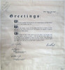Period Facsimile of 1927 Lindbergh "Guggenheim Tour" Scroll Dropped Over Lebanon, New Hampshire