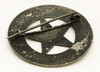 Wonderful 1880s - 1890s Central Detective Bureau Circle Star Badge in Silver Plated Nickel