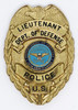 Great 1980's - 90's US Dep. of Defense Police Lieutenant Badge, as worn at Portsmouth Naval Shipyard