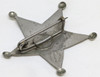 Great Old West ca 1910's Lyon County Nevada 5 Point Star Constable Badge by Northwestern Stamp Works