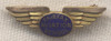 Gold-Filled 1930s-WWII Fairfax Aviation School Lapel Wing