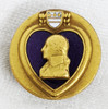 Beautiful & Rare 1930's Purple Heart Recipient's Lapel Pin