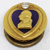 Beautiful & Rare 1930's Purple Heart Recipient's Lapel Pin