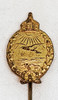 Scarce WWI Imperial Prussian Naval Land Pilot Badge Stick Pin
