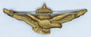 Rare Early 1920's M1923 Italian Royal Air Force Officer Pilot Wing in Gilt Brass.