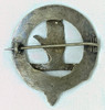 Lovely ca 1900 Clan Lamont Scottish Badge in Silvered Nickel.
