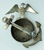 Nice Pre-WWII USMC M1937 Officer Collar EG & A by H&H in Sterling & 10K Gold Fill.