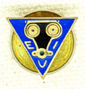 Beautiful Early 20th C. Lapel Pin of Unknown Meaning. EUI? EVI EIU? EIV? US Made