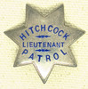 Beautiful 1920s Sterling Silver Hichcock Patrol (Oakland, CA) Lt. Mini 7 point Star Badge Lapel Size