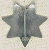 Beautiful 1920s Sterling Silver Hichcock Patrol (Oakland, CA) Lt. Mini 7 point Star Badge Lapel Size