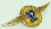 Rare Ca 1940 PAA Pan American Airways 10K Gold Sr Pilot Wing Named to Edward H. Mullen Clipper Pilot