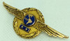 Rare Ca 1940 PAA Pan American Airways 10K Gold Sr Pilot Wing Named to Edward H. Mullen Clipper Pilot