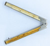 Lovely late 19th Century Stanley Pocket Rule #88 in Ivory & German Silver with Steel & Brass Hinges