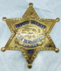 Late 1950's San Bernardino CA Deputy Sheriff Badge by Sun Badge Co #123