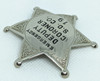 Late 1930s Emergency Deputy Coroner San Diego Co. #19 Badge by CAL STAMP CO