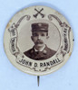 Great Ca 1900 - 1910 Portsmouth, NH Fire Dept. Celluloid Badge of Chief Engineer John D. Randall