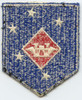 WWII US Marine Ambhibious Corps (MAC) Aviation Engineers Shoulder Patch Thin Border Variation