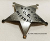 Fantastic 1890s Old West Deputy US Marshal Hand-Stamped 5 pt Star in Nickel Plated Nickel