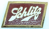 Ca 1950 Schlitz Brewery Driver Uniform Badge in Painted Die-Struck Brass