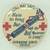 Beautiful 1920s Red Cross Macaroni Advertising Celluloid Pin by Parisian Novelty Chicago