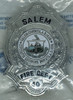 Vintage 1980s Salem, MA Fire Dept, Badge #40 by Blackinton Mint Condition