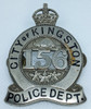Beautiful Ca WWII era Kingston Ontario Canada Police Hat Badge by Scully