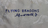 Incredible Early WWII AVG Period USAAF 11th Bomb Squadron Flying Dragons Silk Scarf