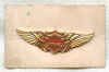 Rare 1930s Harley-Davidson Lapel Wing on Original Card