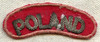 Salty WWII Bullion POLAND Shoulder Title Italian Made