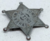Wonderful 1880s Orting Washington Town Marshal Badge Possibly the Town's First