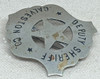 Great Old 1880s-1890s Galveston Co Texas Deputy Sheriff Circle Cut Out Star Badge