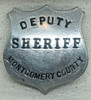 Great Old 1890s Montgomery Co Texas Deputy Sheriff Badge