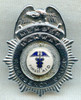 Small 1960s Rahway, New Jersey Emergency Squad Hat Badge
