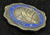 Rare 1955 Dallas Texas Gun Club Skeet Shooting Champion Badge in Sterling Silver