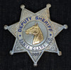 1940s Santa Clara Co CA Deputy Sheriff Mounted Posse 7pt Star Badge 107 in Chromed Brass by Ed Jones