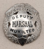Nice Old 1920s Mukilteo Washington Special Deputy Marshal Badge