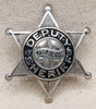 Nice Old 1920s Washoe Co Nevada Deputy Sheriff 6 pt Star Badge by LARSCO